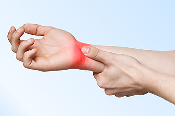 Wrist pain is also a common symptom