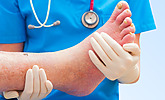 Photo of a diabetic foot