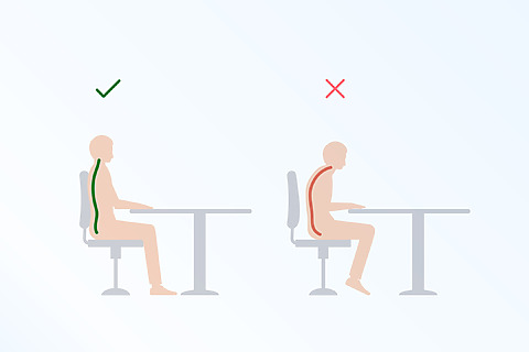 Inappropriate seating position contributes to arthritis of the spine