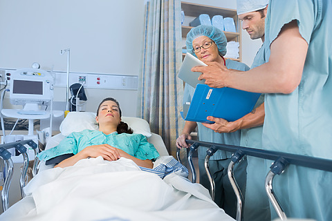 Post-operative care begins in the hospital and continues at home